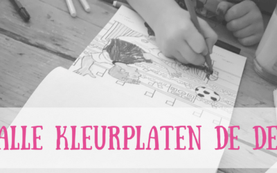 Alle kleurplaten de deur uit?!